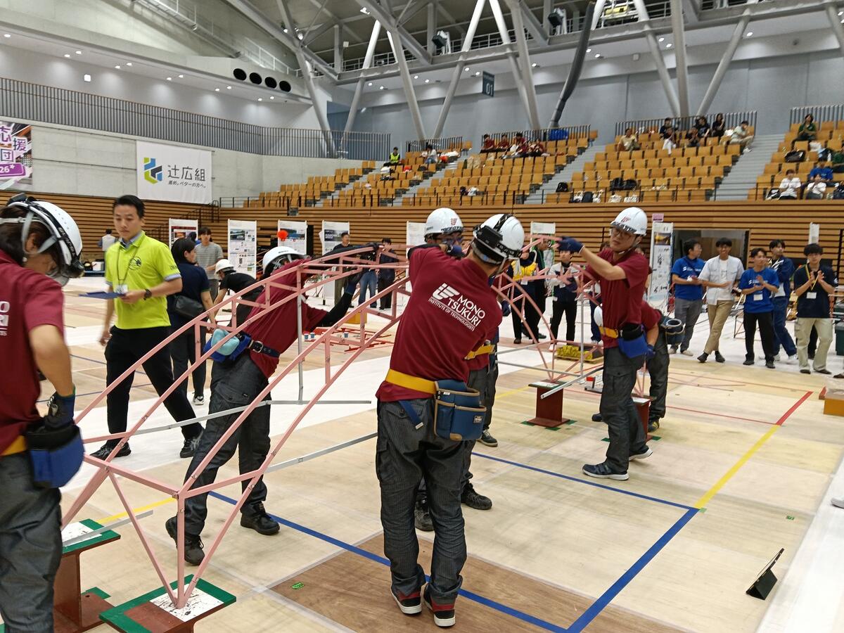 JSBC & ASBC 2026で鋼橋模型を架設するものつくり大学チーム