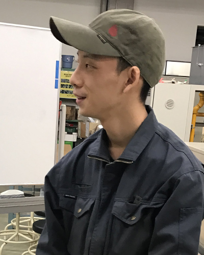 リーダーの成田さん(製造学科3年)