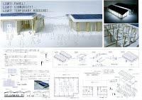 佳作 LIGHT! PANEL! LIGHT! COMMUNITY! LIGHT! TEMPORARY HOUSING!