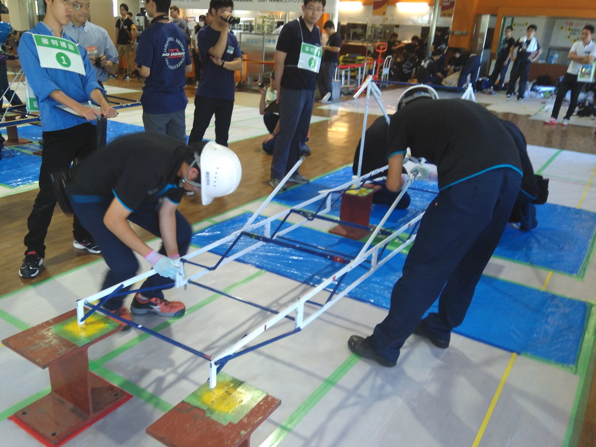 Japan Steel Bridge Competition 2017 参加報告 ものつくり大学 建設学科 橋梁・構造研究室(大垣研究室)