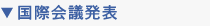 国際会議発表 国際会議発表