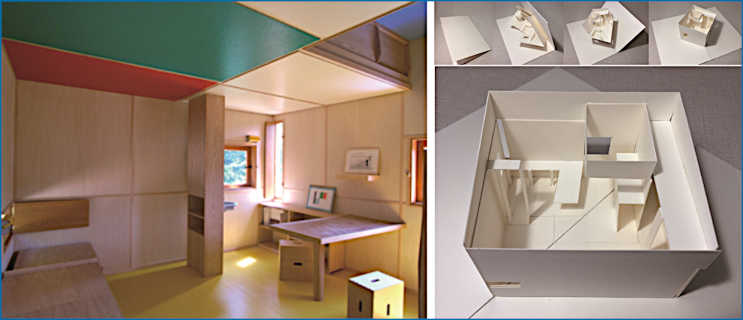 ル・コルビュジエの「カップ・マルタン」の休暇小屋レプリカ vs. 折り紙建築