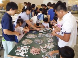 20160725おもしろものづくり教室、タイルコースター